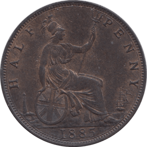 1885 HALFPENNY ( AUNC ) 16 - Halfpenny - Cambridgeshire Coins
