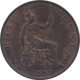 1885 HALFPENNY ( AUNC ) 16 - Halfpenny - Cambridgeshire Coins