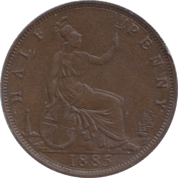 1885 HALFPENNY ( AUNC ) 2 - Halfpenny - Cambridgeshire Coins