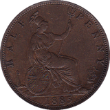 1885 HALFPENNY ( EF ) . - Halfpenny - Cambridgeshire Coins