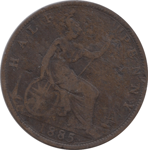 1885 HALFPENNY ( FINE ) 25 - Halfpenny - Cambridgeshire Coins