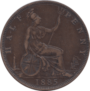 1885 HALFPENNY ( GF ) 8 - Halfpenny - Cambridgeshire Coins