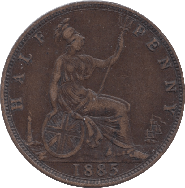 1885 HALFPENNY ( GF ) 8 - Halfpenny - Cambridgeshire Coins