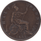 1885 HALFPENNY ( GF ) 8 - Halfpenny - Cambridgeshire Coins