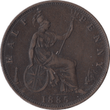 1885 HALFPENNY ( GF ) - Halfpenny - Cambridgeshire Coins