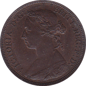 1885 HALFPENNY ( UNC ) - Halfpenny - Cambridgeshire Coins