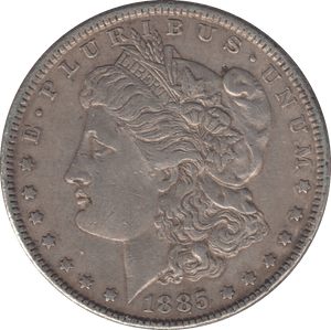 1885 MORGAN DOLLAR USA - SILVER WORLD COINS - Cambridgeshire Coins