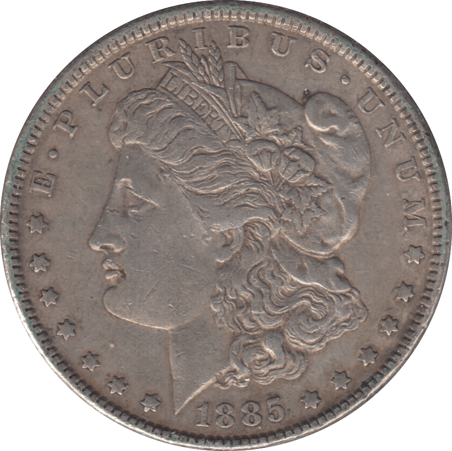 1885 MORGAN DOLLAR USA - SILVER WORLD COINS - Cambridgeshire Coins