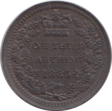 1885 ONE THIRD FARTHING ( UNC ) - One Third Farthing - Cambridgeshire Coins