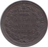 1885 ONE THIRD FARTHING ( UNC ) - One Third Farthing - Cambridgeshire Coins