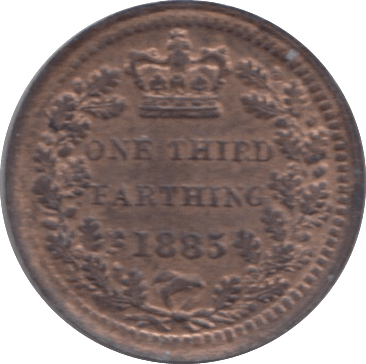 1885 ONE THIRD FARTHING ( UNC ) - One Third Farthing - Cambridgeshire Coins