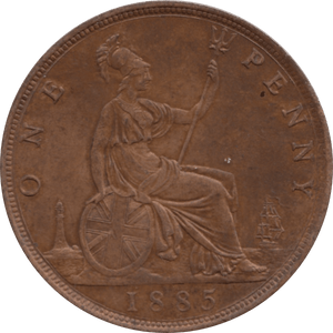 1885 PENNY 1 ( AUNC ) 70 - Penny - Cambridgeshire Coins