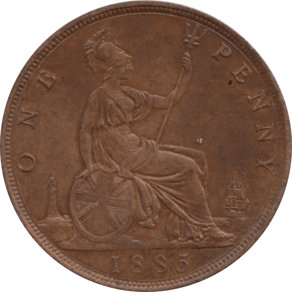 1885 PENNY 1 ( AUNC ) 70 - Penny - Cambridgeshire Coins