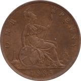 1885 PENNY 1 ( AUNC ) 70 - Penny - Cambridgeshire Coins