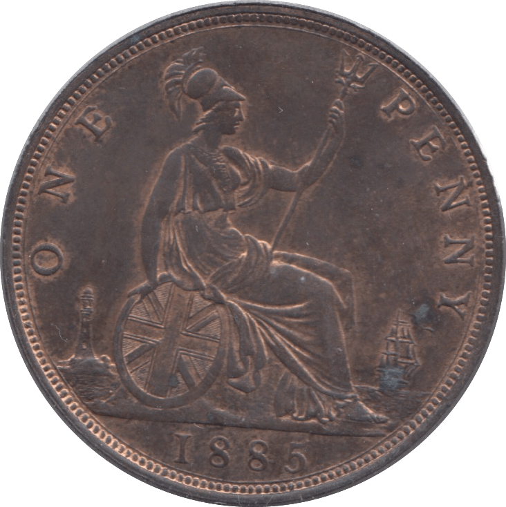 1885 PENNY ( AUNC ) - Penny - Cambridgeshire Coins