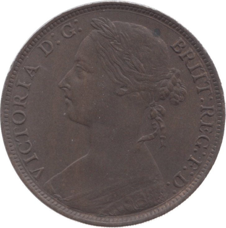 1885 PENNY ( EF ) 8 - Penny - Cambridgeshire Coins