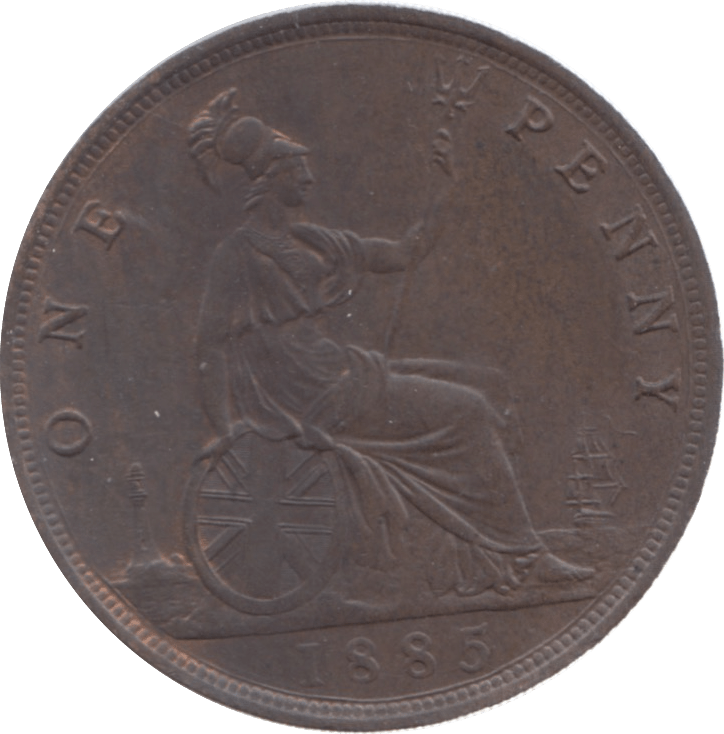 1885 PENNY ( EF ) 8 - Penny - Cambridgeshire Coins