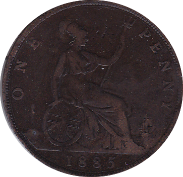 1885 PENNY ( F ) - Penny - Cambridgeshire Coins