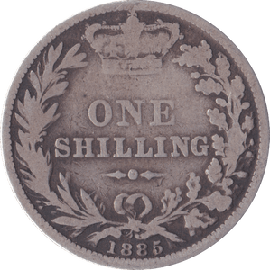 1885 SHILLING ( FAIR ) C - Shilling - Cambridgeshire Coins