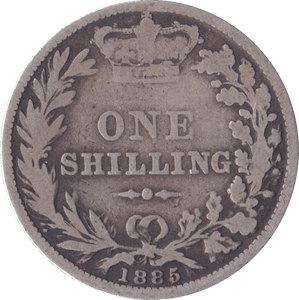 1885 SHILLING ( FAIR ) C - Shilling - Cambridgeshire Coins