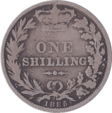 1885 SHILLING ( FAIR ) C - Shilling - Cambridgeshire Coins