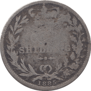 1885 SHILLING ( FAIR ) D - Shilling - Cambridgeshire Coins