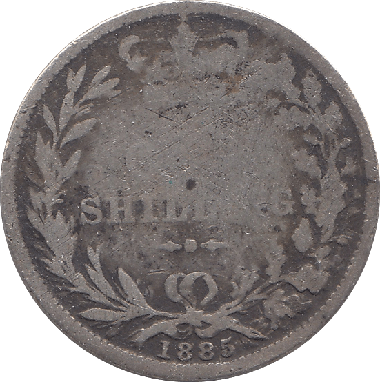 1885 SHILLING ( FAIR ) D - Shilling - Cambridgeshire Coins
