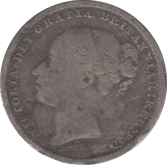 1885 SHILLING ( FAIR ) D - Shilling - Cambridgeshire Coins