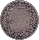 1885 SHILLING ( FAIR ) - Shilling - Cambridgeshire Coins