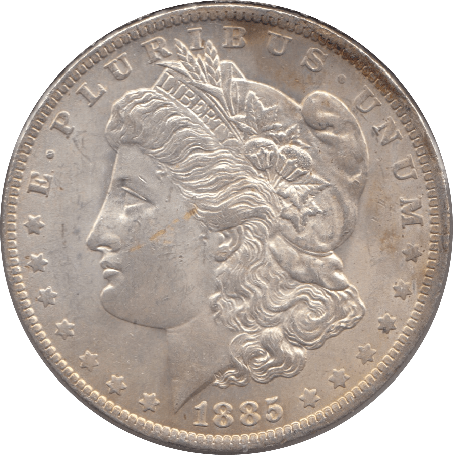 1885 SILVER MORGAN DOLLAR USA NEW ORLEANS MINT 5 - SILVER WORLD COINS - Cambridgeshire Coins
