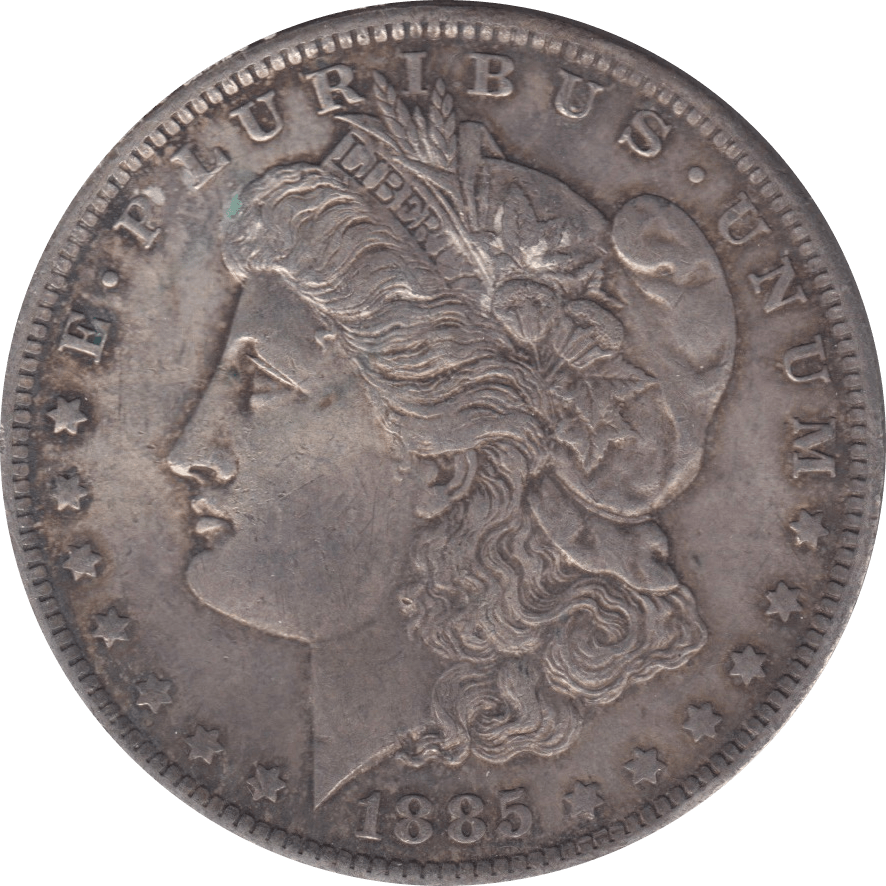 1885 SILVER MORGAN DOLLAR USA NEW ORLEANS MINT 5 - SILVER WORLD COINS - Cambridgeshire Coins