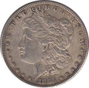 1885 SILVER MORGAN DOLLAR USA - SILVER WORLD COINS - Cambridgeshire Coins