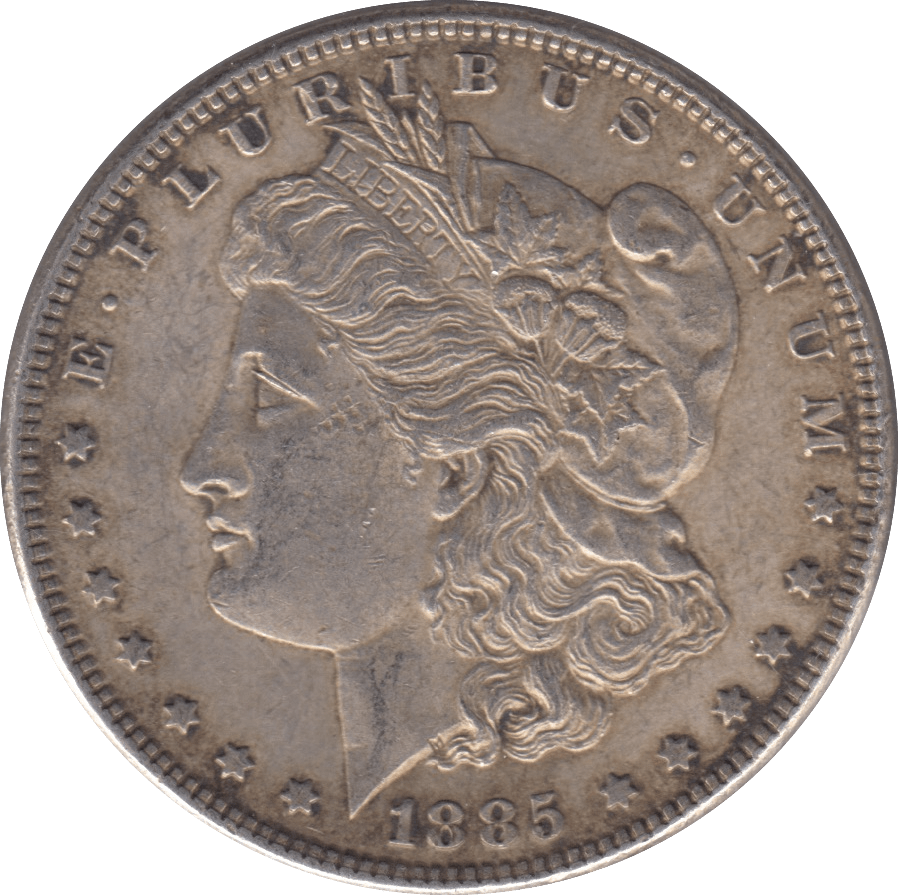 1885 SILVER MORGAN DOLLAR USA - SILVER WORLD COINS - Cambridgeshire Coins