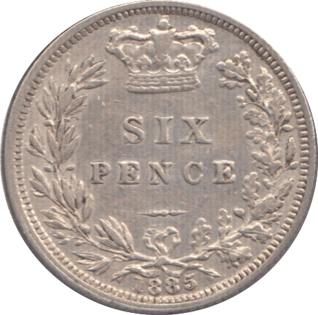 1885 SIXPENCE (EF) - Sixpence - Cambridgeshire Coins