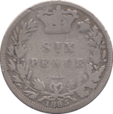 1885 SIXPENCE ( FAIR ) 8 - SIXPENCE - Cambridgeshire Coins