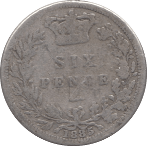 1885 SIXPENCE ( FAIR ) - Sixpence - Cambridgeshire Coins