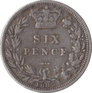 1885 SIXPENCE ( GF ) - Sixpence - Cambridgeshire Coins