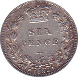 1885 SIXPENCE ( UNC ) - Sixpence - Cambridgeshire Coins