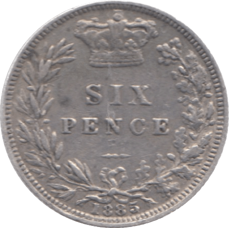 1885 SIXPENCE ( VF ) 6 - Sixpence - Cambridgeshire Coins