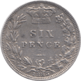1885 SIXPENCE ( VF ) 6 - Sixpence - Cambridgeshire Coins