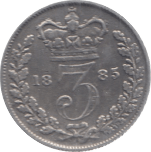 1885 THREEPENCE ( EF ) - Threepence - Cambridgeshire Coins