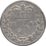 1885 THREEPENCE ( FAIR ) 1 - Threepence - Cambridgeshire Coins