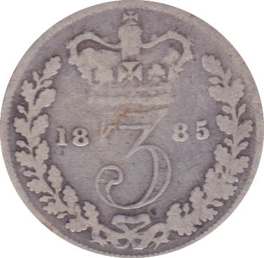1885 THREEPENCE ( FAIR ) - Threepence - Cambridgeshire Coins