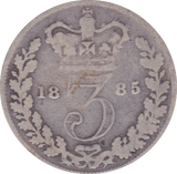 1885 THREEPENCE ( FAIR ) - Threepence - Cambridgeshire Coins