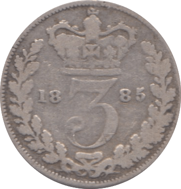 1885 THREEPENCE ( FAIR ) - Threepence - Cambridgeshire Coins