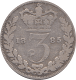 1885 THREEPENCE ( FAIR ) - Threepence - Cambridgeshire Coins