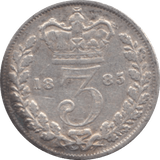 1885 THREEPENCE ( GF ) - Threepence - Cambridgeshire Coins