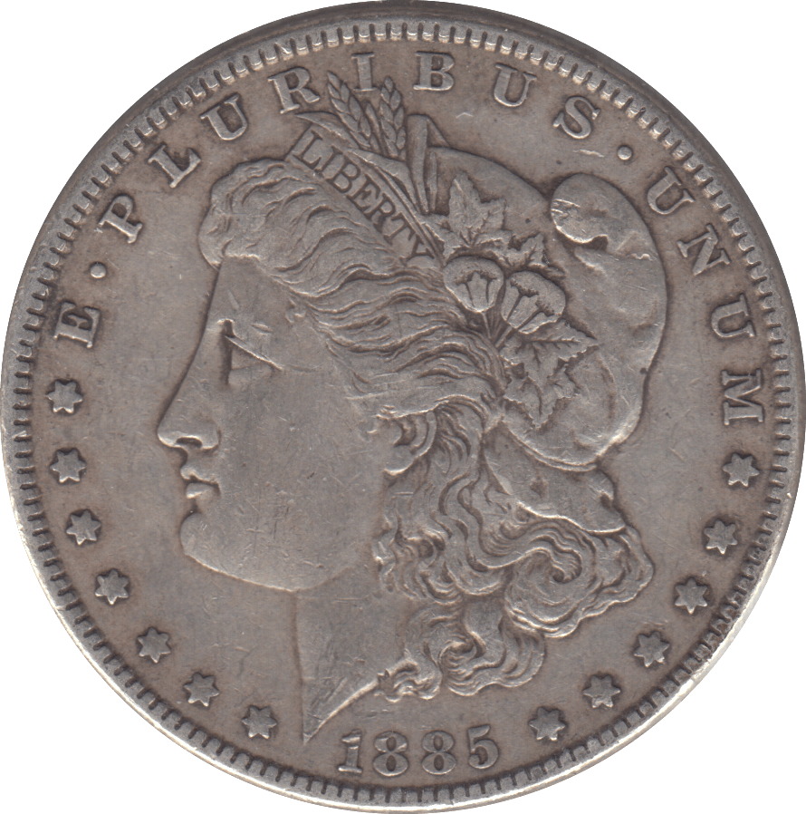 1885 USA SILVER MORGAN DOLLAR PHILADELPHIA MINT - SILVER WORLD COINS - Cambridgeshire Coins