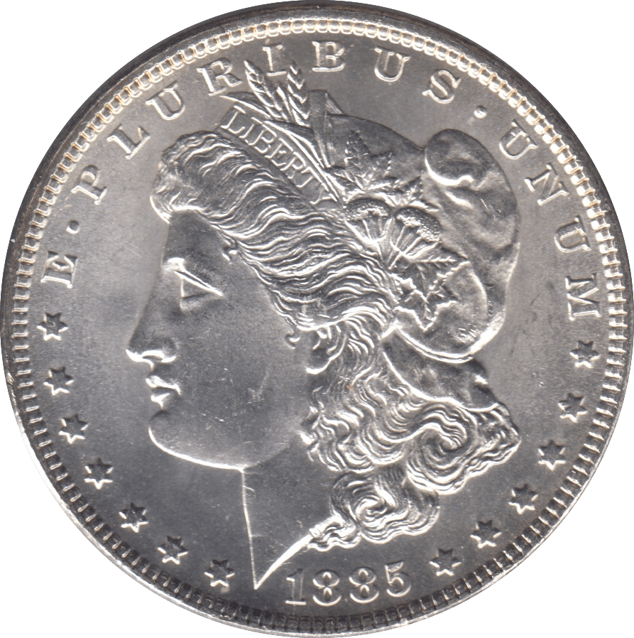 1885 USA SILVER MORGAN DOLLAR PHILADELPHIA MINT - SILVER WORLD COINS - Cambridgeshire Coins