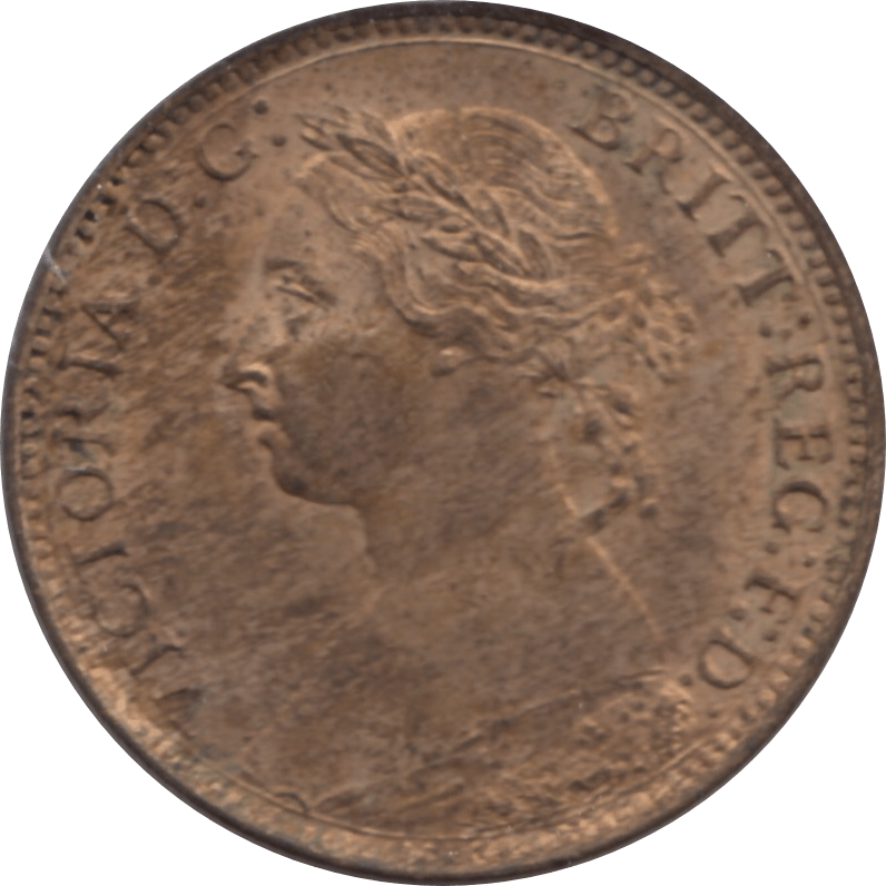 1886 FARTHING 2 ( UNC ) 69 - Farthing - Cambridgeshire Coins